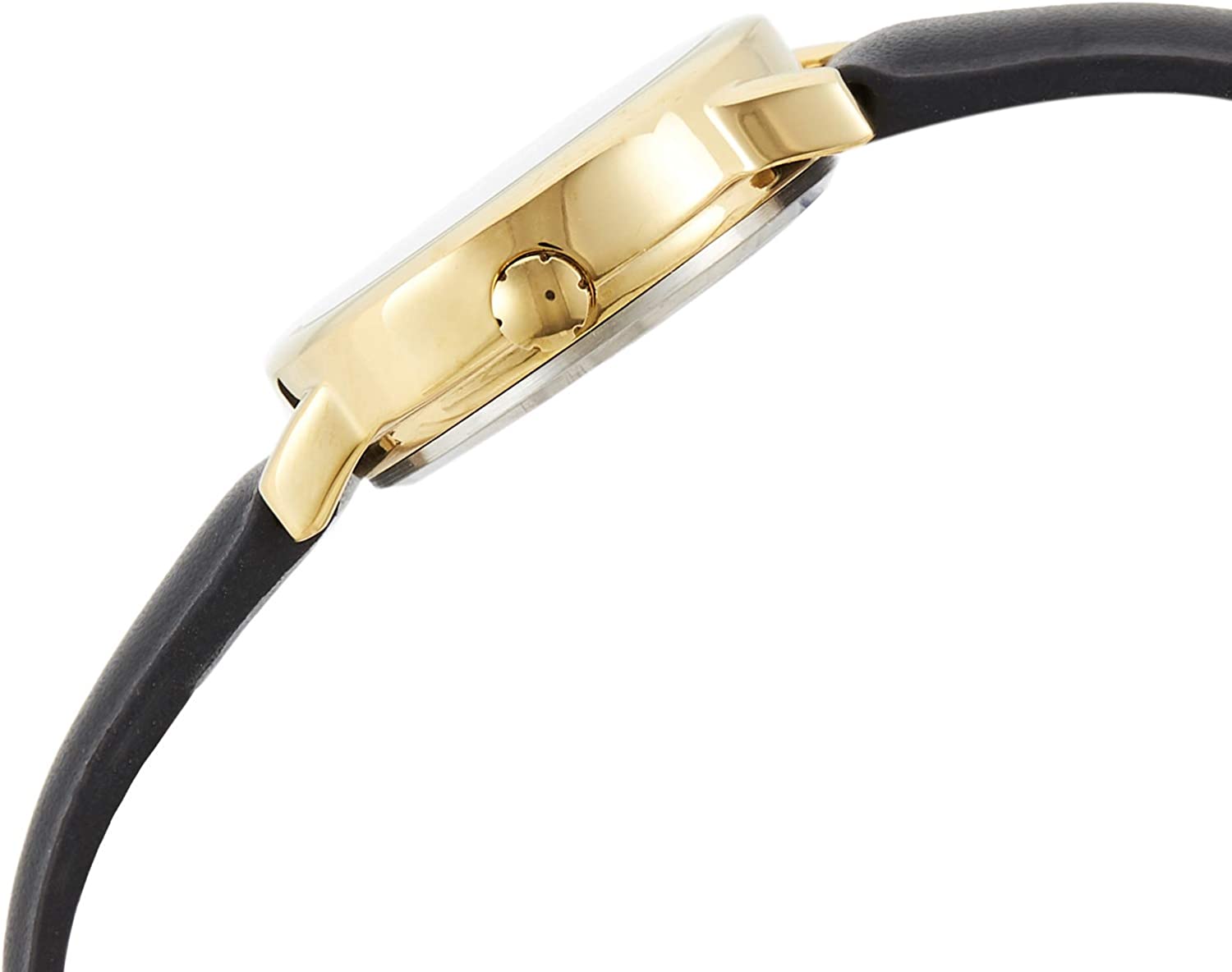 Timex Women's T20433 "Easy Reader" Gold-Tone and Black Leather Watch - Image 3